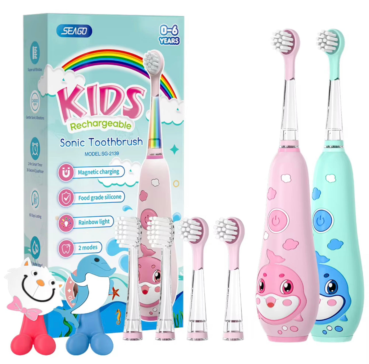 Double Kids Electric Toothbrush - Bundle Offer