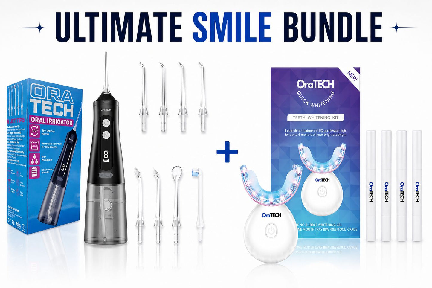 Ultimate 2-in-1 Smile Bundle - FLOSSER + WHITENING